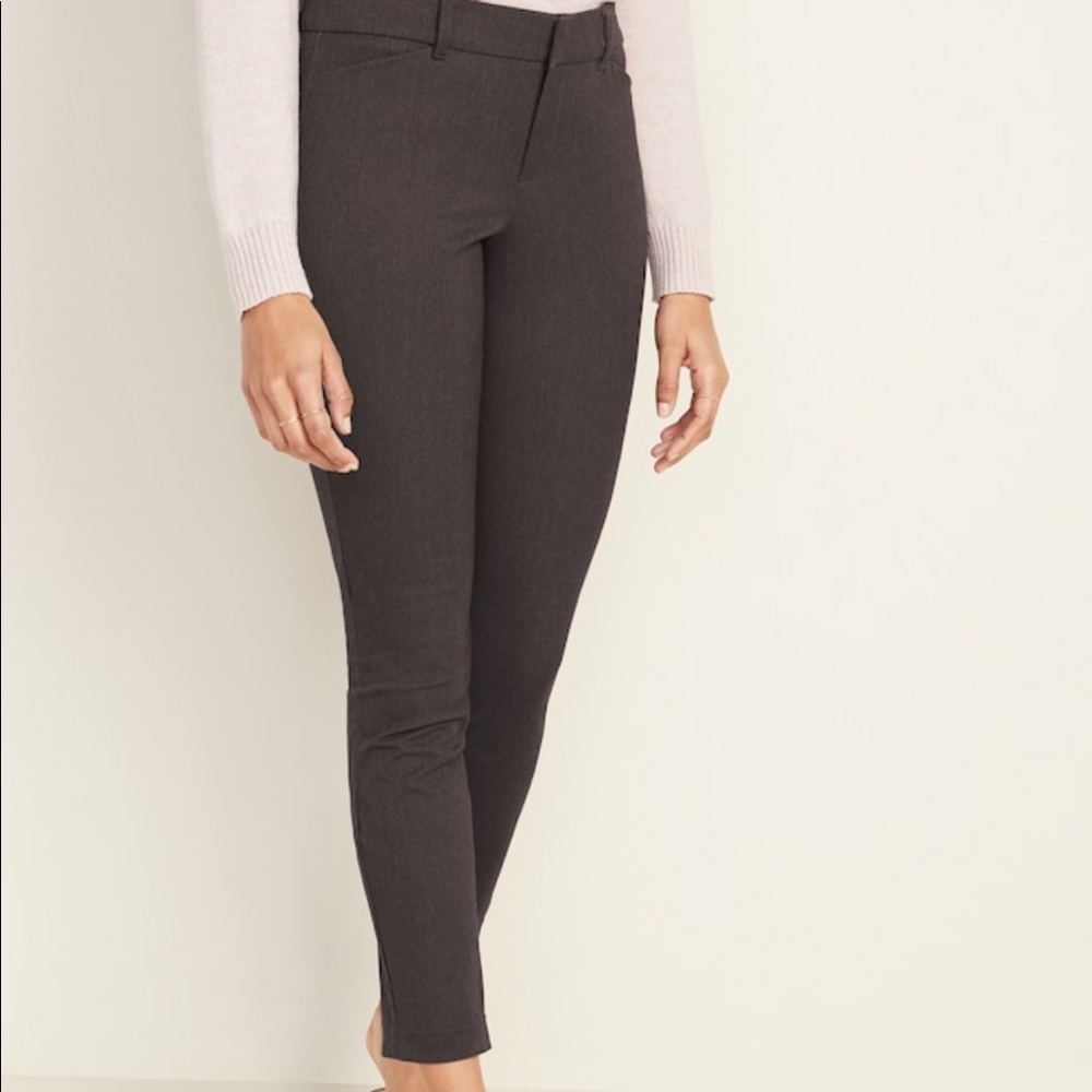 Old Navy High Waisted Dark Grey Pixie Pants